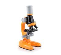 1200X Zoom Microscope Biology Lab LED School Science Experiment Kit Education Scientific Coarse And Fine Focus(Orange)