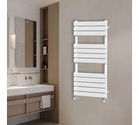(1200x600mm) NRG Flat Panel Heated Towel Rail Bathroom Rad Radiator White