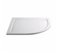 1200x800mm Shower Tray Low Profile 45mm Stone Resin Walk-In White