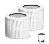 12020 Filter Replacement Compatible with Clorox Tabletop Air Purifier model # 11020 and Clorox Tabletop Smart Air Purifier model # 11021, 12020 H13 True HEPA Filter with 200 Sq. Ft. Capacity, 2 Pack