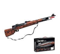 1206 PCS 98k Inspired Building Toy Set, 1:1 Realistic Universal Building Blocks for Adults, Firingable Manually Mechanical Construction Kit, With Belt and Scope