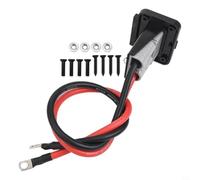 120a for Quick Coupling Connector Cable with Holder for Electric Vehicle for Motorhome Forklift Tractor 6AWG 600V Grey (Grey)