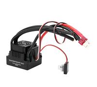 120A Waterproof Brushless ESC Electronic Speed Controller High Performance Sensorless Motor Compatible with 1/8 RC Car Accessory Built in Cooling Fan (T insert)
