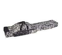 120cm/150cm Fishing Rod Bag with 3 Compartments, 2 Front Pockets, Mesh Pocket, 600D Oxford Fabric, City/Tree Camouflage, Adjustable Strap