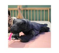 (120cm/47.24in) Giant Komodo Dragon Plush Toy - Soft Black Anime-Themed Stuffed Animal with Red Tongue, Huggable and Cuddly Gift