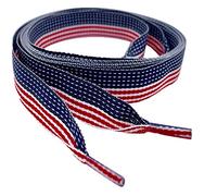 120cm / 47" American Flag Stars and Stripe's Ribbon Shoe Laces Shoe Strings for Kids & Adults sneakers Pumps Trainers …
