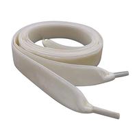 120cm / 47” Ivory Velvet Flat Ribbon Shoe laces, My Ribbon Laces™ for Trainers, Sneakers & Boots Shoelaces