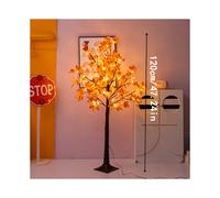 (120cm-48L) Enchanting LED Maple Tree Light - USB Powered, Energy-Efficient for Indoor/Outdoor Fall & Thanksgiving Decor
