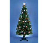 120cm/4ft Fibre Optic Artificial Christmas Tree with Colour Changing LED Parcels