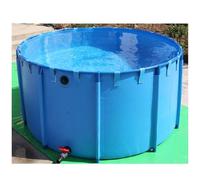 120cm*80cm,Pool Above Ground, Canvas Pond Swimming Pool Fish Pond Foldable Strong Load-Bearing Capacity Garden Irrigation Environmentally Friendly (One Color 200cm*80cm)