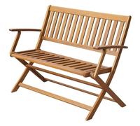 vidaXL Solid Acacia Wood Garden Bench 120cm Outdoor Patio Furniture Seating vida
