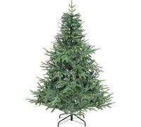 120cm Artificial Christmas Tree, Dense PVC Branch Tips, Realistic Green Unlit Xmas Tree with Iron Pipe Stand&Foldable Base for Home Holiday Office Party Decoration