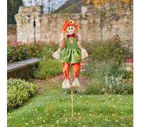 120cm Autumn Girl Scarecrow Garden Stake Halloween Seasonal Decoration Marco Paul Multi One Size