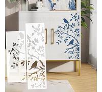 120cm Bird Branch Leaf Stencils Wall Large Custom Templates Painting Oversized Dimensional Premium Decorative Big Size for Furniture for Ceiling S678