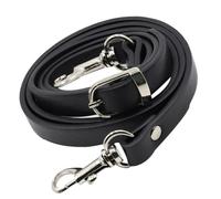 120cm Black Pu Artificial Leather Bag Replacement Strap | Adjustable Shoulder Length, Silver-tone Buckle Finish, Replacement for Crossbody Bag and Pouch Random Style