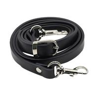 120cm Black Pu Artificial Leather Replacement Bag Strap | Adjustable Comfortable Shoulder Strap, for Pouch and Gym Bag Replacement Use Random Style