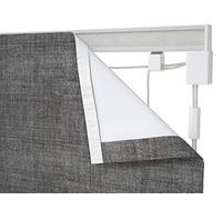 120cm Corded Roman Blind Track 210cm Drop Silver (Track only with parts to build)