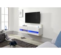 Gfw Galicia 120Cm Wall Tv Unit With Led White
