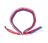 120CM Graduation Ribbon Lei Adjustable Handmade 4 Strands Braided Necklace for High School Middle School Master Doctor (A)