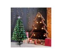 (120cm) Green Fibre Optic Christmas Xmas Tree Prelit