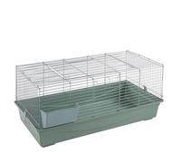 120cm Indoor Rabbit & Guinea Pig Cage Silver/Grey - Spacious Small Animal Habitat (120x59x50cm)