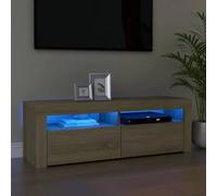 120cm Large TV Unit TV Stand Cabinet Sideboard with RGB LED Lights Living Room