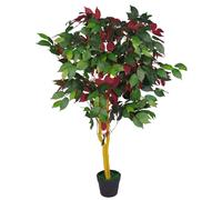 120cm Leaf Realistic Artificial Ficus Tree / Plant Leaf Red One Size