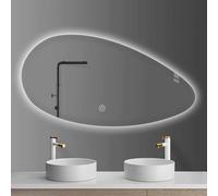 120cm LED Bathroom Mirror - Modern Dimmable Makeup Mirror Backlit with 3 Color Temperatures Fog-Free Wall-Mounted (60x100cm/24x39in) - Stylish and Functional (One Color 50x80cm/20x31in)