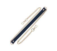120cm Long Pu Leather Shoulder Strap Gold Metal Crossbody Bag Chain Handbag Belt DIY Bag Accessories,Navy Blue,120cm