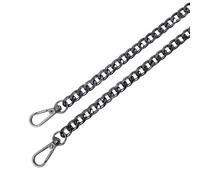 120cm Metal Aluminum Replacement Bag Chain Parts Accessories for Hand-Woven DIY Handmade Workshop Studio Detachable Straps Bag Chain(Black)
