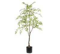 120cm Nandina Realistic Artificial Tree Leaf Green One Size