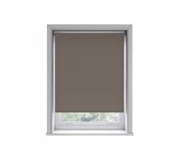 120cm No Drill Chocolate Thermal Blackout Roller Blind (170cm Drop), Brown