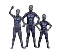 (120cm, Panther) Children's Spider-man Iron Man Costume Cosplay Panther Venom Jumpsuit.a.