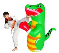 120cm Punching Bag for Kids,Pedestal Boxing Bag for Kids,Inflatable dummy, inflatable Dinosaur punching bag, De-Stress Boxing Bag for Kids