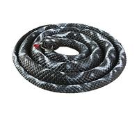 120cm Realistic Fake Simulation Rubber Snake Toys Garden Props Black White