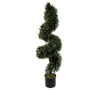 Leaf Design 120cm Sprial Buxus Artificial Tree UV Resistant Outdoor Topiary