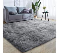 (120cm x 170cm (4ft x 5ft 8")- Small Area Rug) Large Shaggy Area Rugs Fluffy Soft Grey Carpet Rug