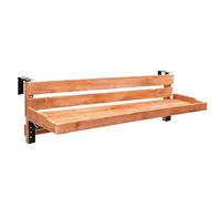 120cm x 30cm Folding Balcony Table Waterproof Solid Wood Extendable Design for Outdoor Patios & Garden Railings Space-Saving & Moisture-Resistant Folding Table.