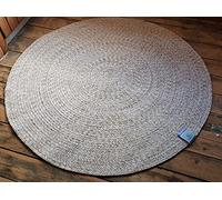 120cmx120cm Round Circular Cotton weave Natural beige ivory Circle rug Rustic style for all rooms
