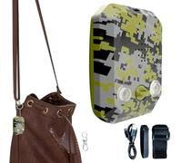 120dB Camping Alarm - High-Volume Survival Device, Rugged Weatherproof Build, 5.4x4x2cm Fast Activation Sensor, Audible Alert | Trip Security Sirens for Property Protection Travel Hunting Survival