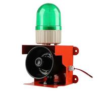 120dB Industrial Alarm Siren, Outdoor Indoor Safety Emergency Strobe Lights, for Warehouses, Transportation, Factories