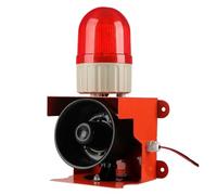120dB Industrial Alarm Siren, Outdoor Indoor Safety Emergency Strobe Lights, for Warehouses, Transportation, Factories