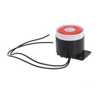 120dB Loud Siren DC12V 24V Home Security Sound Alarm Wireless IP Camera Compatible Indoor Burglar Alarm System High Decibel for Garage Shed Office Warehouse Protection Plastic Housing(220V)