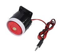 120dB Mini Red Wired Horn Siren - DC 12V Sound Alarm System for Home Security - Easy Installation, Loud Alerts, C Act Design