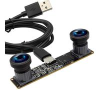 120fps Global Shutter USB Camera Module Dual Lens 3D Stereo Synchronization Webcam for Computer High Speed 1200P 60fps Binocular PC Camera M9 UVC USB 2.0 VR Camera Wide Angle 100° Industrial Web