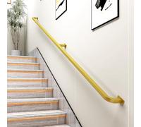 120ft Industrial Square Tube Railing with Wall Mount Support Round Corner Wall Bets for Indoor & Outdoor Use & Stylish SafeSolution