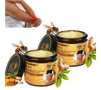 120g Bee Venom Cream-Pain Relief Joint Relief Cream,Relief for Arthritis, Muscles, with Ginger Root Extract-Fast Acting Joint Relief Creams for Hands,Knees &Back for Knee, Back, Neck, Legs (2)