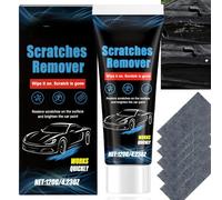 120G Car Scratch Removal Wax & Nano Sparkle Cloth Set,Car Polish & Scratch Remover Kit for Cars,Repair Paste Polishing Wax for Vehicle Finish Paint Repair,Glass Scratch Remover & Car Cleaning Cloths