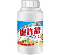 120g Explosive Salt Laundry Stain Remover,Active Salt Clothing Cleaning Powder for Decontamination,Multipurpose Cleaning Powder Clothes Cleaner,Removes Oil Paint Blood and Pet Stains