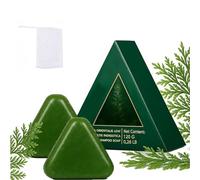 120g - Nature Triangle Shampoo Bar - Nature Seven Green Soap Shampoo, Plant-Based Solid Shampoo for Hair Growth & Strength, All Hair Types, Women & Men, with Foaming Net (2Pcs)